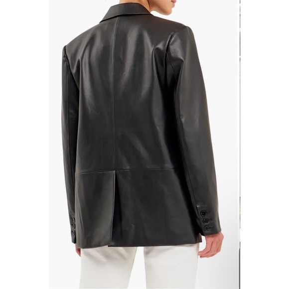 Endless Rose Faux Leather Blazer Black Size L - Picture 2 of 12